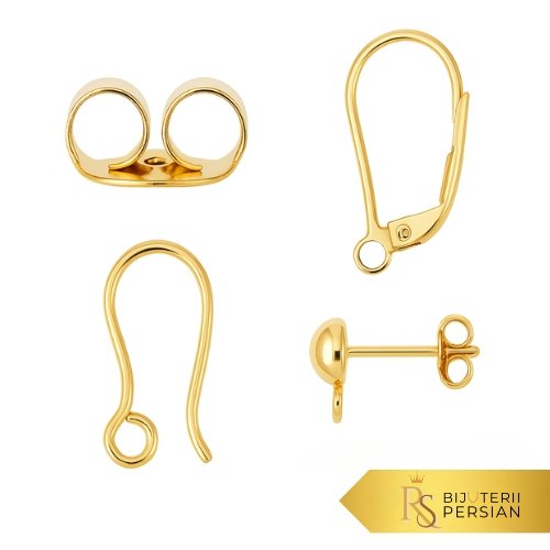 Închizători aur 14K pentru cercei eleganți