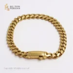 Brățara Cuban Clasică din aur galben cu design simplu și elegant