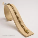 Brățara Cuban Clasică din aur galben cu design simplu și elegant