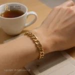 Brățara Fină Cubană din aur galben - imagine 4