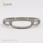 Brățara fixă modernă din aur alb, ideală pentru stiluri elegante