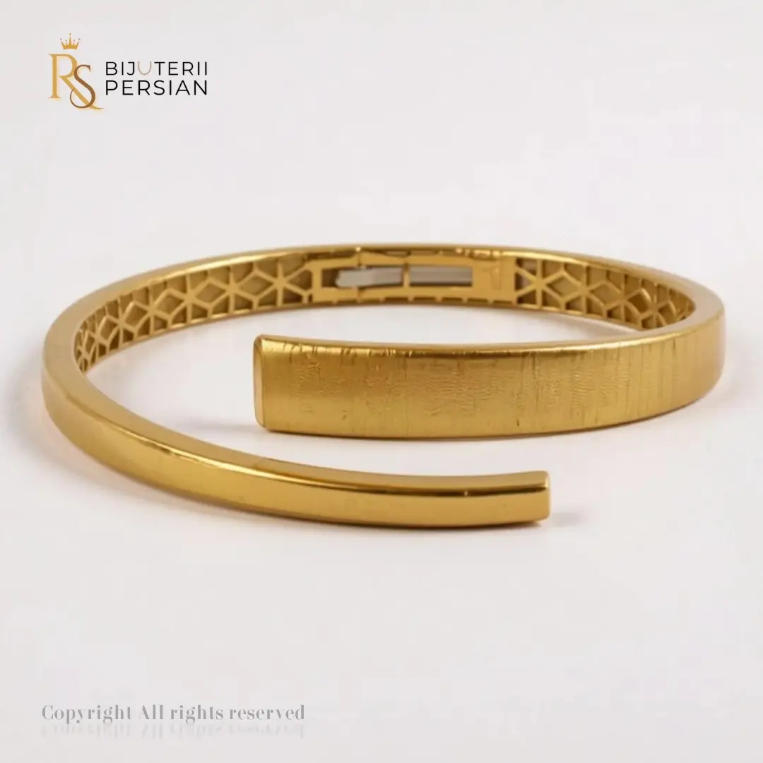 Brățara fixă din aur galben 14k (1) Brățara fixă din aur galben 14k