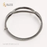 Brățara fixă Elegantă din aur alb - imagine 5