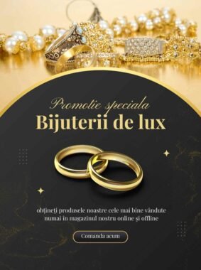 Gold Luxury Jewelry Flyer