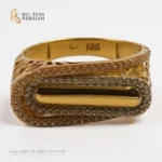 Inel Elegant Aurora din aur galben cu pietre zirconiu alb