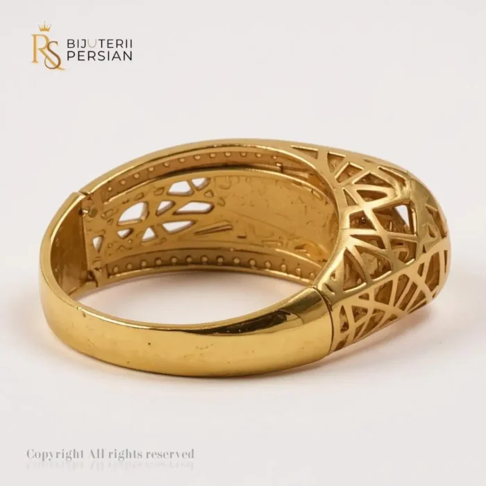Inel Elegant Aurora din aur galben cu pietre zirconiu alb