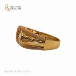 Inel Elegant Aurora din aur galben cu pietre zirconiu alb