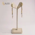 Cercei Eleganți din Aur Galben cu Design Suspendat