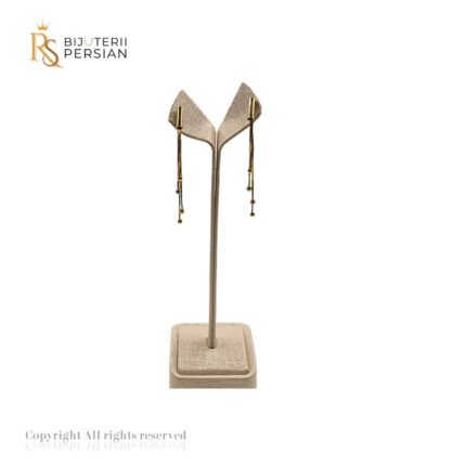 Cercei Eleganți din Aur Galben cu Design Suspendat