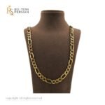 Lanț Figaro din aur galben 14K – model clasic cu verigi alternante, finisaj lucios.