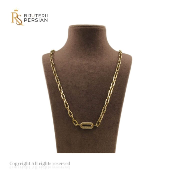 14K cu element central texturat, design robust și elegant