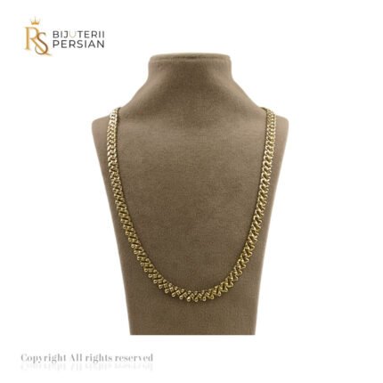 Lant aur galben 14K cu design compact și strălucire intensă