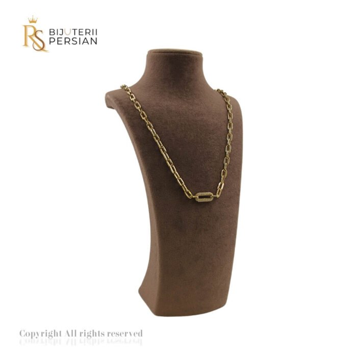 14K cu element central texturat, design robust și elegant