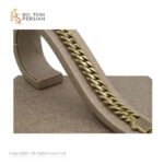 brățară lată din aur galben 14K pentru bărbați