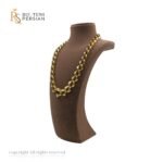 Lanț din aur galben 14K cu design elegant și modern, zale intercalate