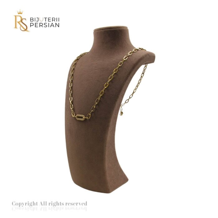 14K cu element central texturat, design robust și elegant