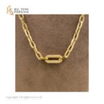 14K cu element central texturat, design robust și elegant