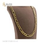 Lanț Figaro din aur galben 14K – model clasic cu verigi alternante, finisaj lucios.