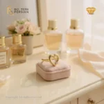 Inel în formă de inimă din aur galben cu diamant certificat IGI – model fin și romantic