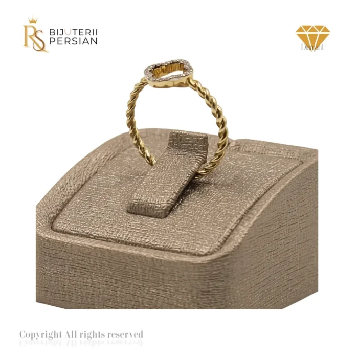 Inel aur galben 14K cu diamante naturale VS-SI Bijuterii Persian