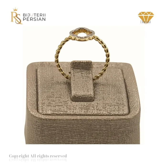 Inel aur galben 14K cu diamante naturale VS-SI Bijuterii Persian