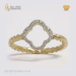 Inel aur galben 14K cu diamante naturale VS-SI Bijuterii Persian