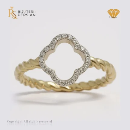 Inel aur galben 14K cu diamante naturale VS-SI Bijuterii Persian