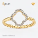 Inel aur galben 14K cu diamante naturale VS-SI Bijuterii Persian