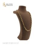 Lanț din aur galben 14K cu zale mari ovale, stil clasic și finisaj strălucitor