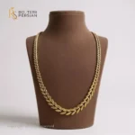 Lant din aur galben 14K cu model frunza elegant