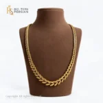 Lant din aur galben 14K cu model frunza elegant
