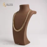 Lant din aur galben 14K cu model frunza elegant