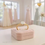 Inel solitar aur galben cu diamant IGI 0.14ct