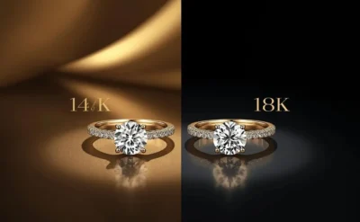 Inel de logodnă din aur – diferențe între 14K și 18K | Bijuterii Persian
