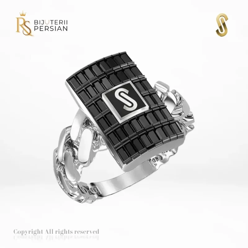 inel-monaco-signature-aur-alb-placa-neagra