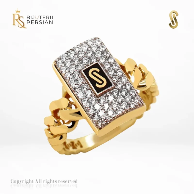 inel-monaco-signature-aur-galben-pave