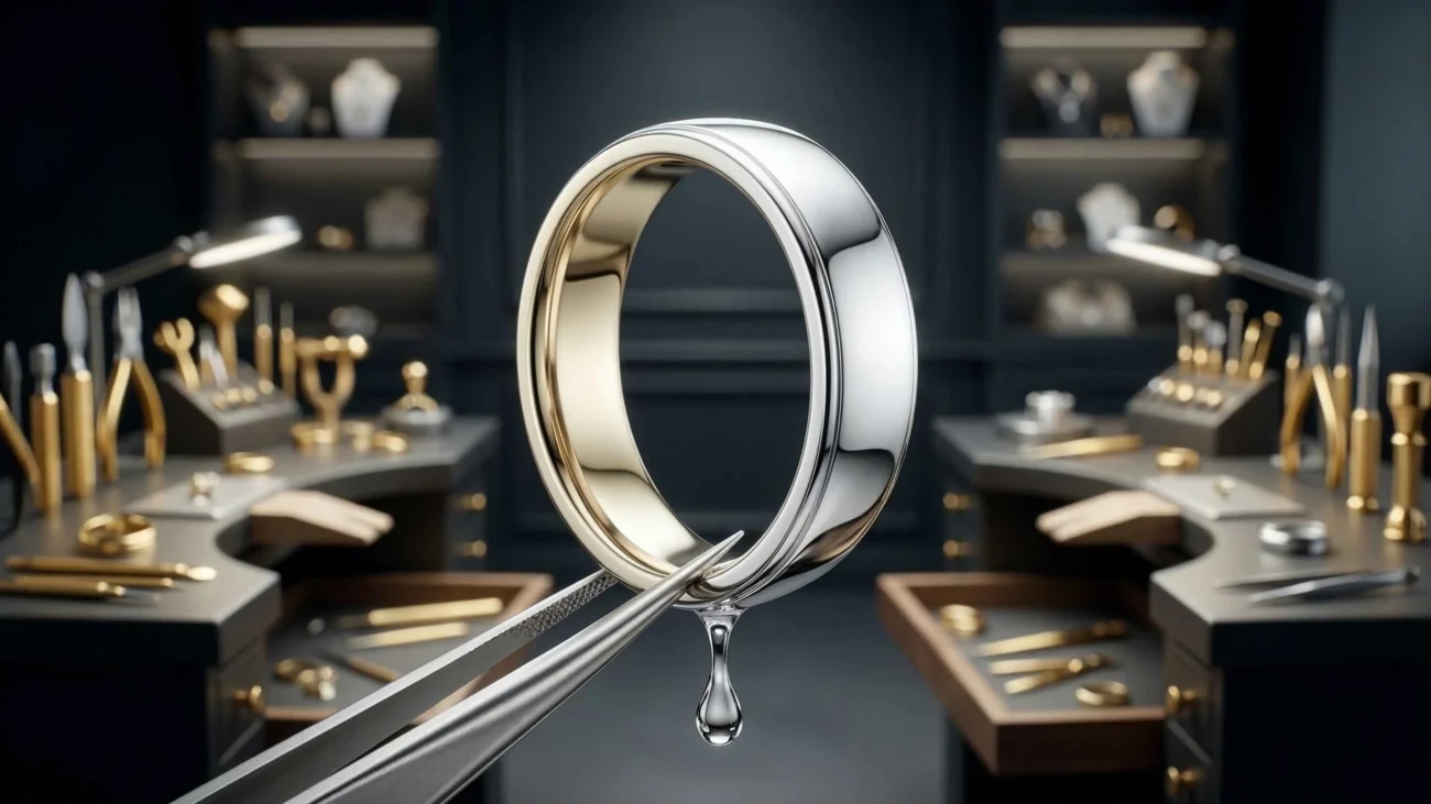 Diferența între aur alb și aur placat cu rodiu - Bijuterii Persian