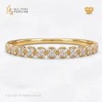 Inel aur galben 14K cu diamante naturale si certificat IGI