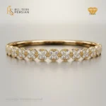 Inel aur galben 14K cu diamante naturale si certificat IGI