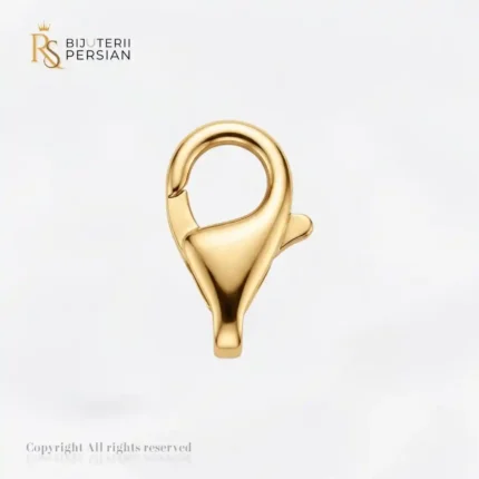 Închizătoare din aur galben 14K tip papagal carabină cu marcaj oficial Bijuterii Persian