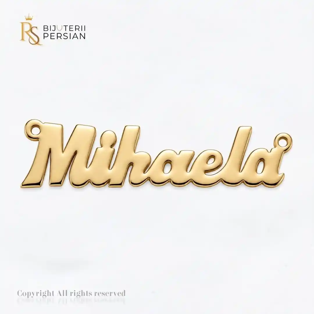 pandantiv-aur-galben-14k-nume-mihaela-bijuterii-persian.jpg Pandantiv din aur galben 14K personalizat cu numele Mihaela Bijuterii Persian